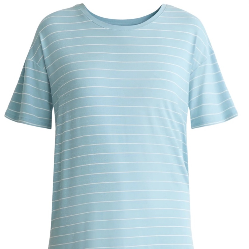 Time and Tru Women’s Crewneck Tunic Tee with Short Sleeves